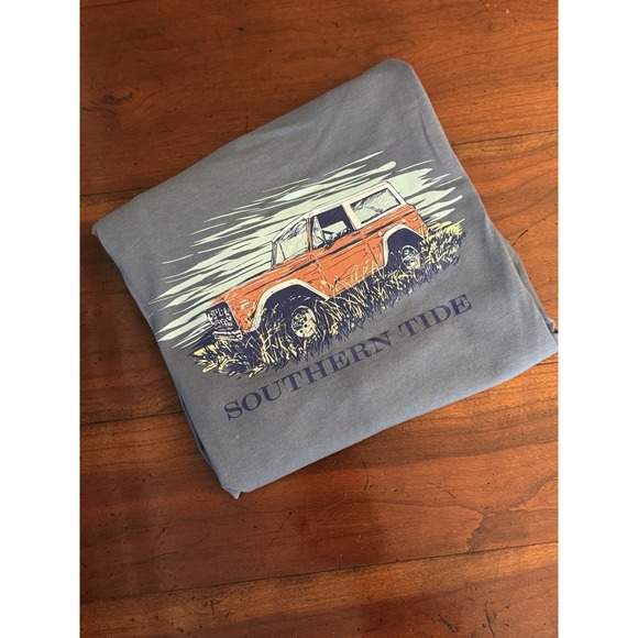 Southern Tide Other - Southern Tide Ford Bronco Boys XS (4-5) Blue Long Sleeve Tee Shirt